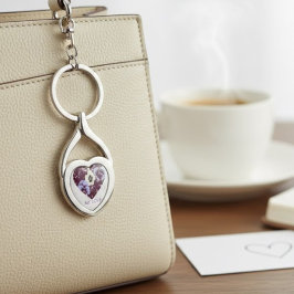 Schlüsselanhänger My Love Edition - Lila Herz