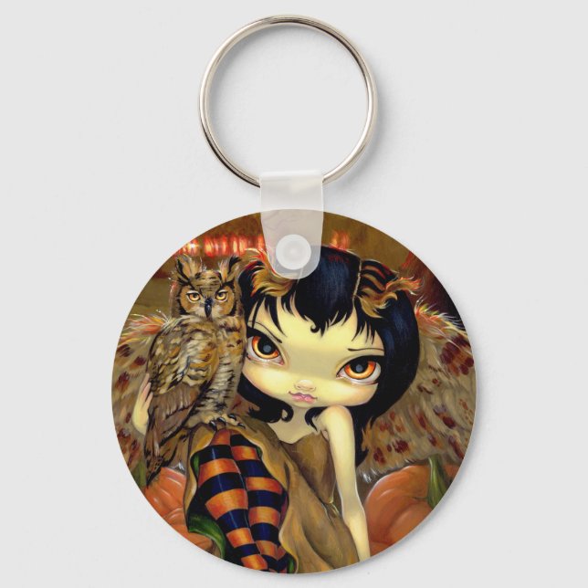 Schlüsselanhänger "Owlyn im Herbst" (Vorderseite)