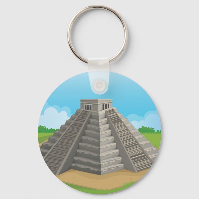 Schlüsselanhänger Pyramide der Sonne (Vorderseite)
