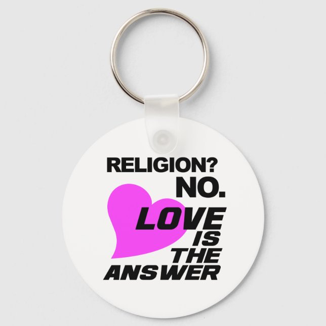 Schlüsselanhänger Religion und Liebe (Vorderseite)