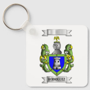 Schlüsselanhänger Rodriguez Nachname und Schild