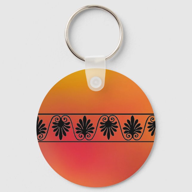 Schlüsselanhänger Rot und Orange Border (Vorderseite)