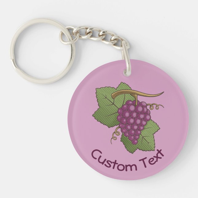 Schlüsselanhänger Roter Trauben (Vorderseite)