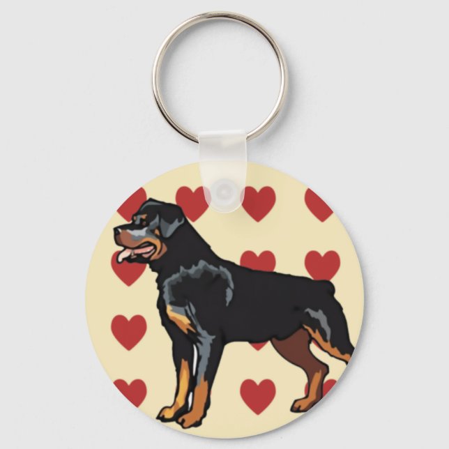 Schlüsselanhänger - Rottweiler (Vorderseite)