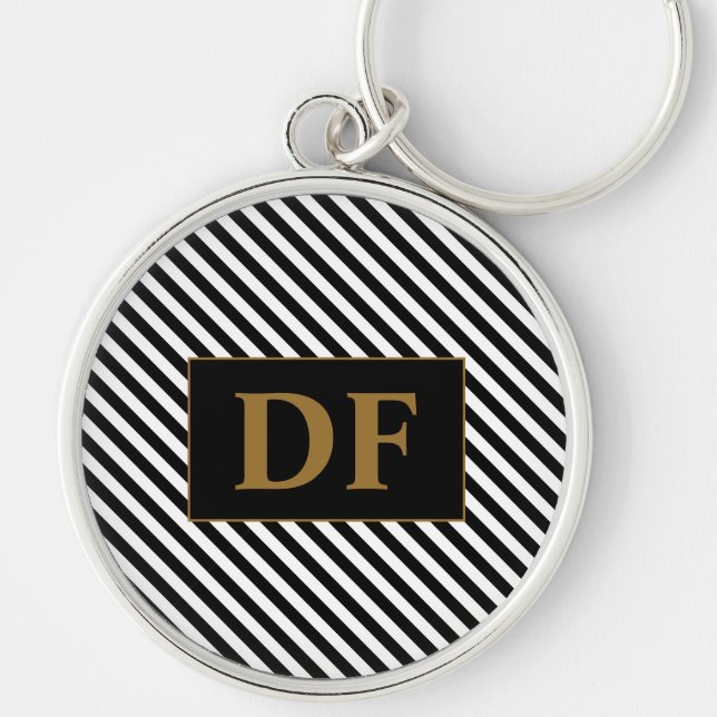 Schlüsselanhänger Schwarz/Weiß (Vorne)