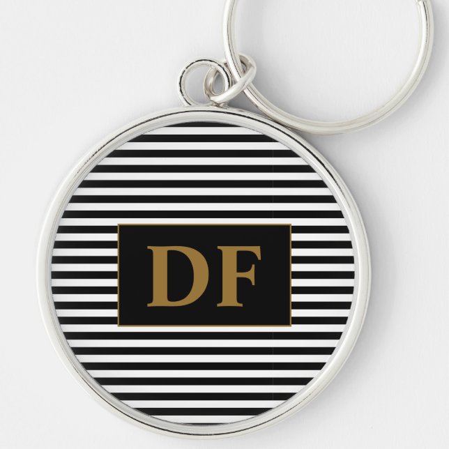 Schlüsselanhänger Schwarz/Weiß (Vorne)