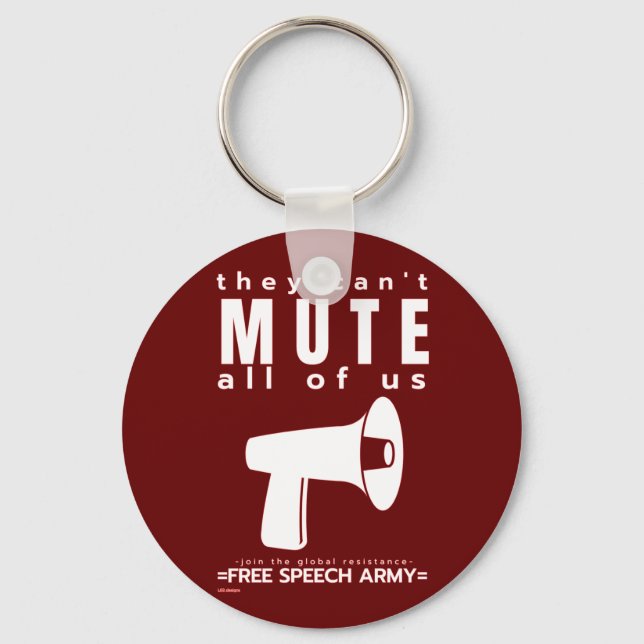Schlüsselanhänger: "SIE KÖNNEN NICHT MUTIEREN..." Schlüsselanhänger (Vorderseite)