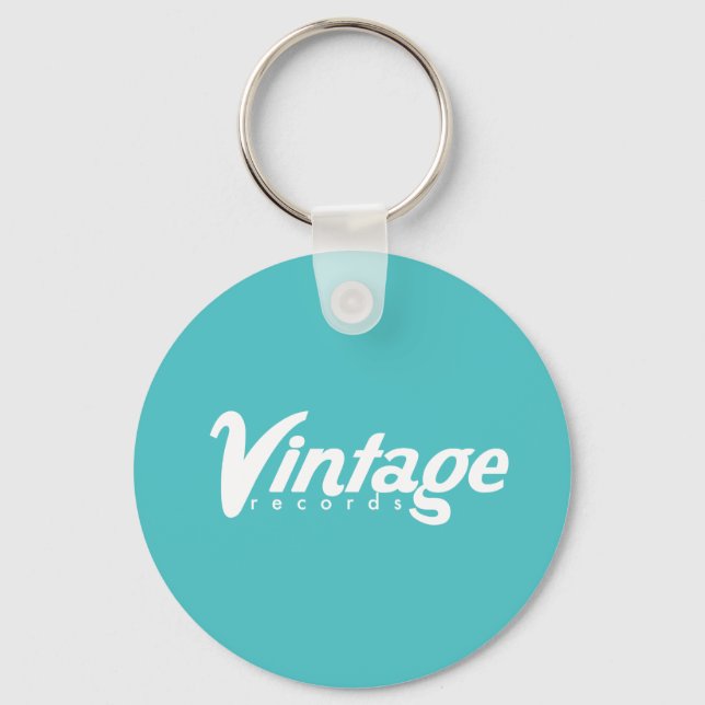 Schlüsselanhänger Vintager Platten (Vorderseite)