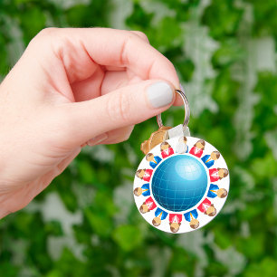 Schlüsselanhänger von Geschäftsleuten und Frauen