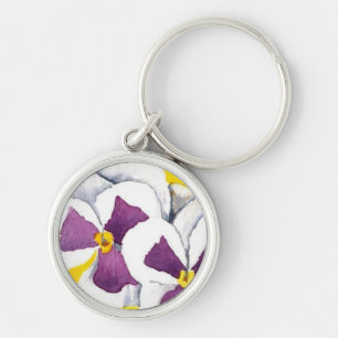 Schlüsselanhänger "White Pansy"