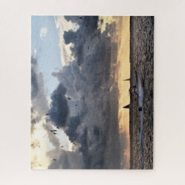 Schlüsselfischen im Westen bei Sonnenuntergang Puzzle