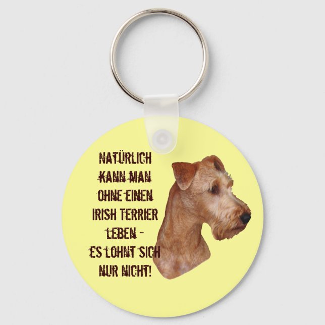 Schlüsselger "Irish Terrier" Schlüsselanhänger (Vorderseite)