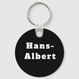 Schlüsselger mit Namen Hans-Albert Schlüsselanhänger