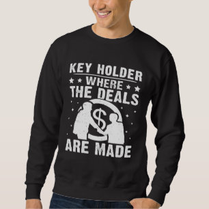 Schlüsselinhaber, wo die Geschäfte gemacht werden Sweatshirt