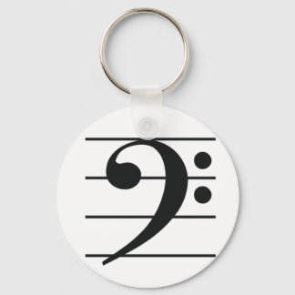 Schlüsselkette Bass Clef Schlüsselanhänger
