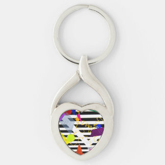 Schlüsselkette des verdrehten Herzens Schlüsselanhänger
