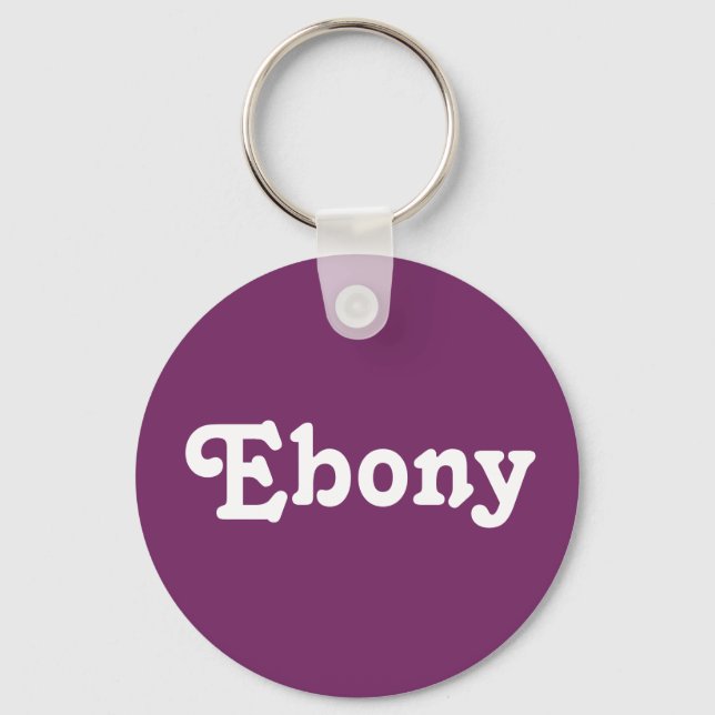 Schlüsselkette Ebony Schlüsselanhänger (Vorderseite)