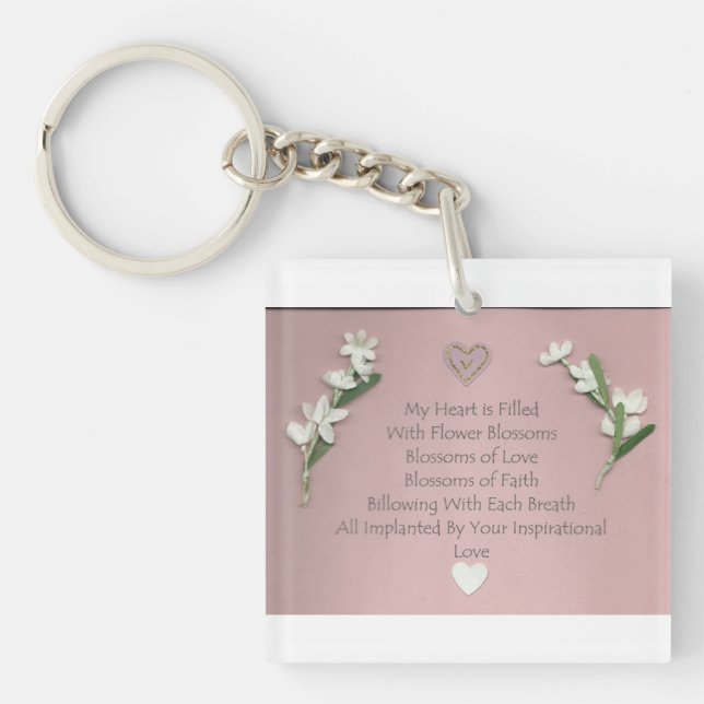 Schlüsselkette für Blume Schlüsselanhänger (Vorderseite)