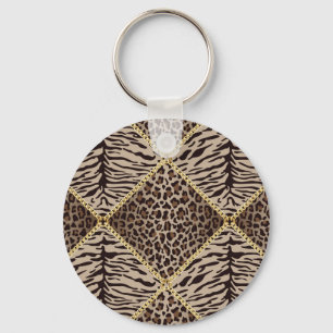 Schlüsselkette für das Design von Tierdruckdiama Schlüsselanhänger