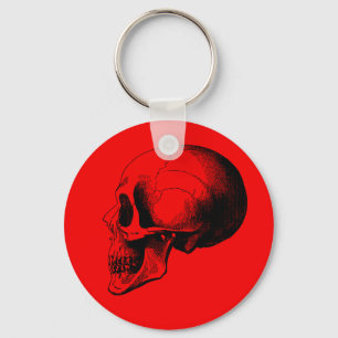 Schlüsselkette für den roten Skull Schlüsselanhänger