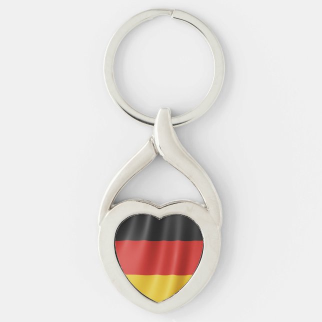 Schlüsselkette für die deutsche Flagge Schlüsselanhänger (Vorderseite)