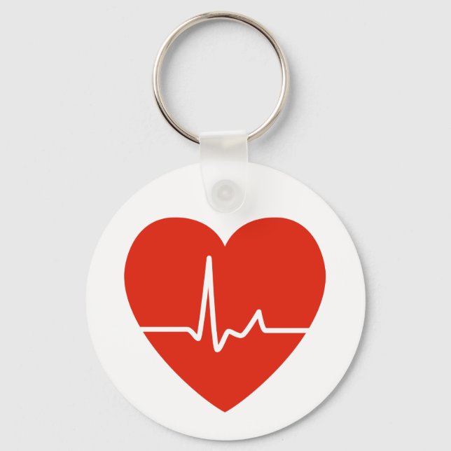 Schlüsselkette für Herzschläge Schlüsselanhänger (Vorderseite)
