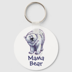 Schlüsselkette für Mama Bear Polar Bear Schlüsselanhänger
