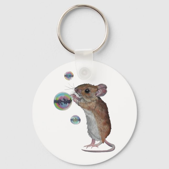 Schlüsselkette für Maus und Blasen Schlüsselanhänger (Vorderseite)