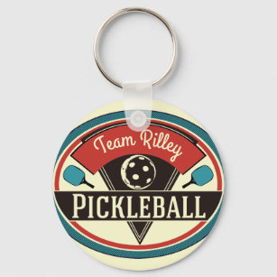 Schlüsselkette für Pickleball - Vintages Design Schlüsselanhänger