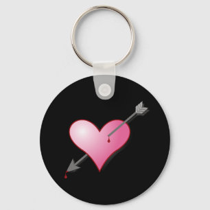 Schlüsselkette für rosa Herzkranz Schlüsselanhänger