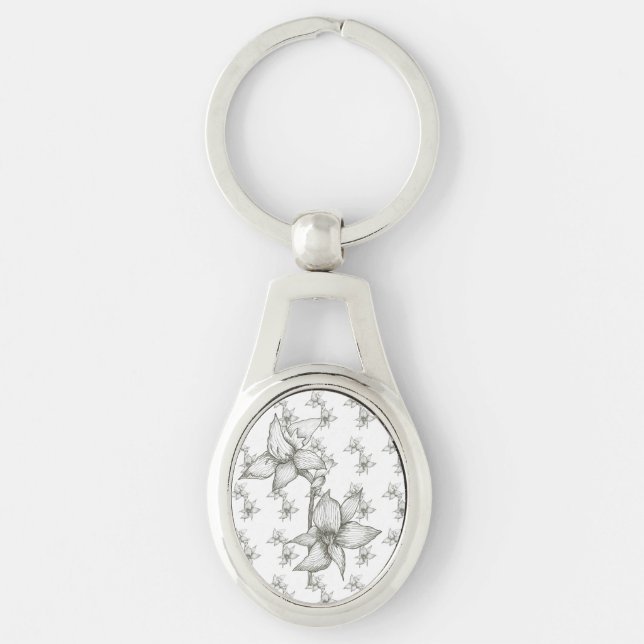 Schlüsselkette für Schwarz und Weiß Schlüsselanhänger (Vorderseite)