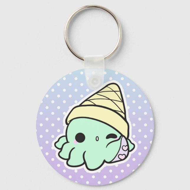 Schlüsselkette für Tintenfisch Schlüsselanhänger (Vorderseite)