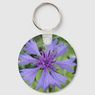 Schlüsselkette hübsche blaue Maisblüte Schlüsselanhänger