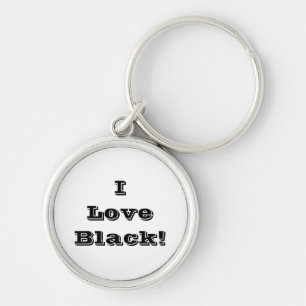 Schlüsselkette I Liebe Black Schlüsselanhänger