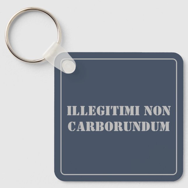Schlüsselkette Illegitimi Non Carborundum Schlüsselanhänger (Vorderseite)