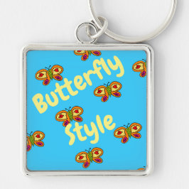 Schlüsselkette im Schmetterlingstil Schlüsselanhänger