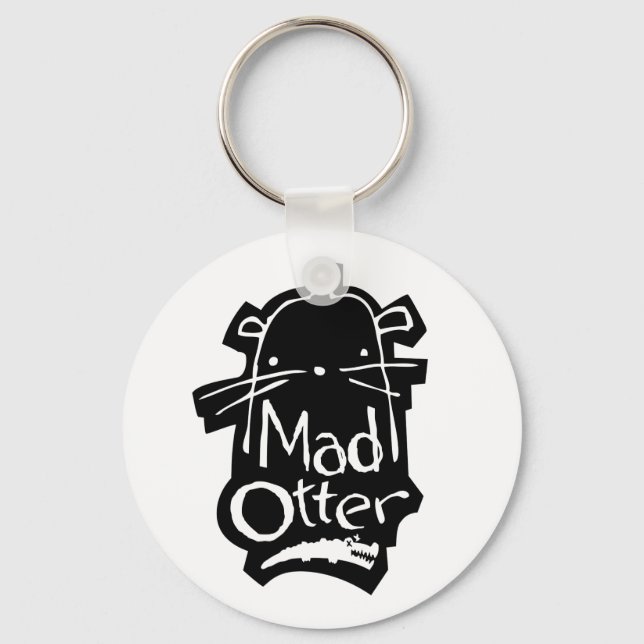 Schlüsselkette mit dem Mad Otter Logo Schlüsselanhänger (Vorderseite)