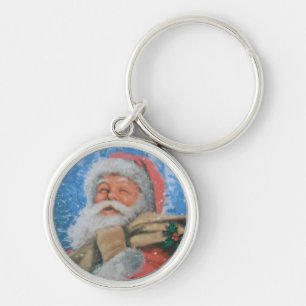 Schlüsselkette mit dem Weihnachtsmann Schlüsselanhänger