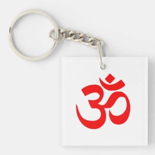 Schlüsselkette mit OM-Hindu-Symbol Schlüsselanhänger