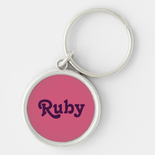 Schlüsselkette Ruby Schlüsselanhänger (Vorne)