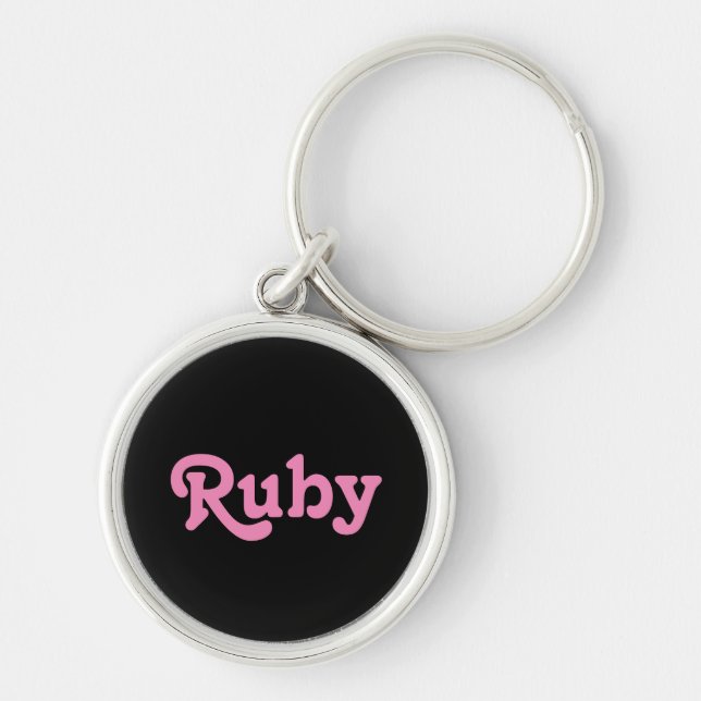Schlüsselkette Ruby Schlüsselanhänger (Vorne)