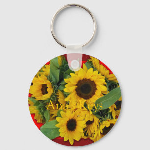 Schlüsselkette Sonnenblumen Schlüsselanhänger