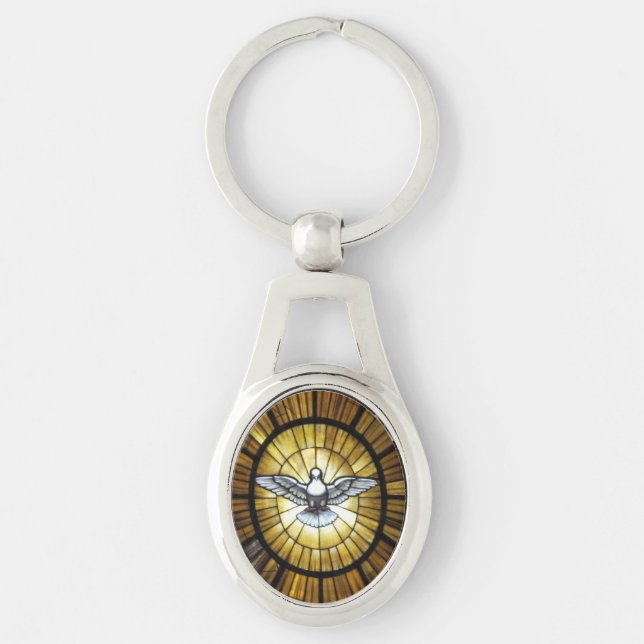 Schlüsselkette--Taube Schlüsselanhänger (Vorderseite)