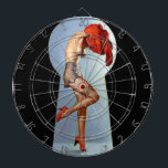 Schlüsselloch-Button oben Dartscheibe<br><div class="desc">Vintager Pinup.</div>