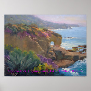 Schlüsselloch-Felsen, Laguna Beach, CA ~ Kathleen Poster