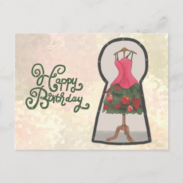 Schlüsselloch Postkarte (Vorderseite)