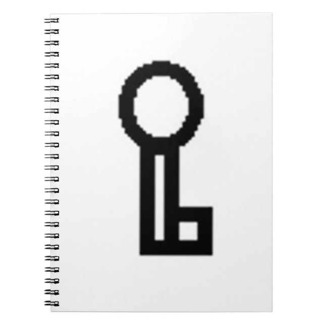 Schlüssellogo-Notizbuch Notizblock (Vorderseite)