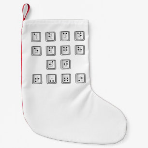 Schlüsselnummern des Braille-Computers Kleiner Weihnachtsstrumpf