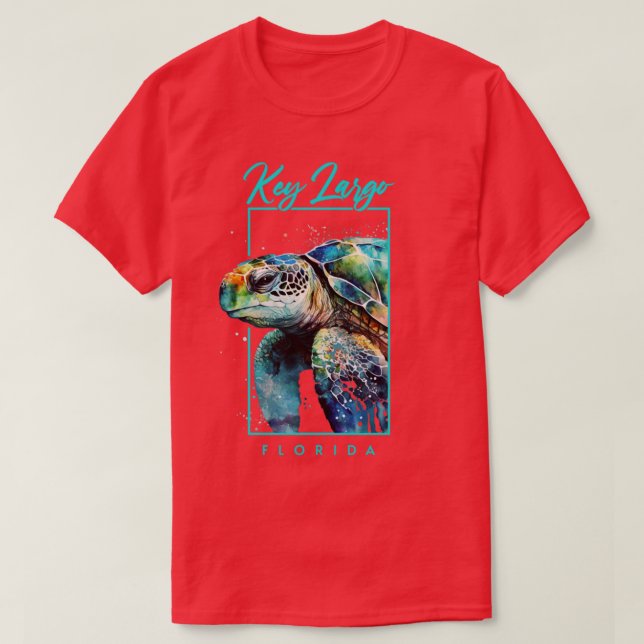 Schlüsselportrait Largo Florida T-Shirt (Design vorne)