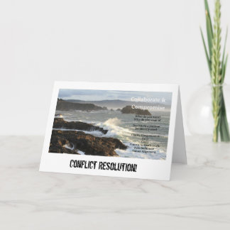 Schlüsselpunktkarte für die Konfliktlösung Karte